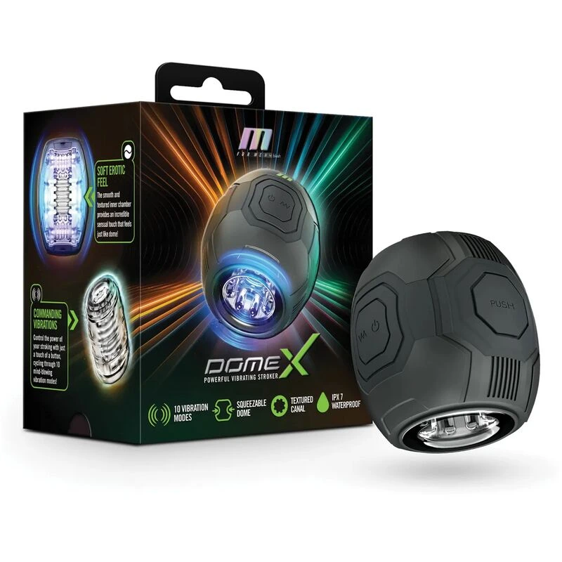 Blush M for Men Dome X Vibrating Masturbator - Black