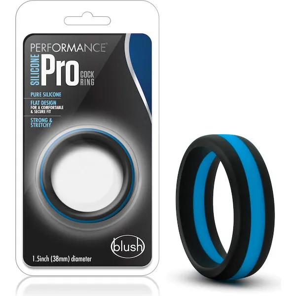 Blush-Performance-Silicone-Go-Pro-Cock-Ring-Black-Blue
