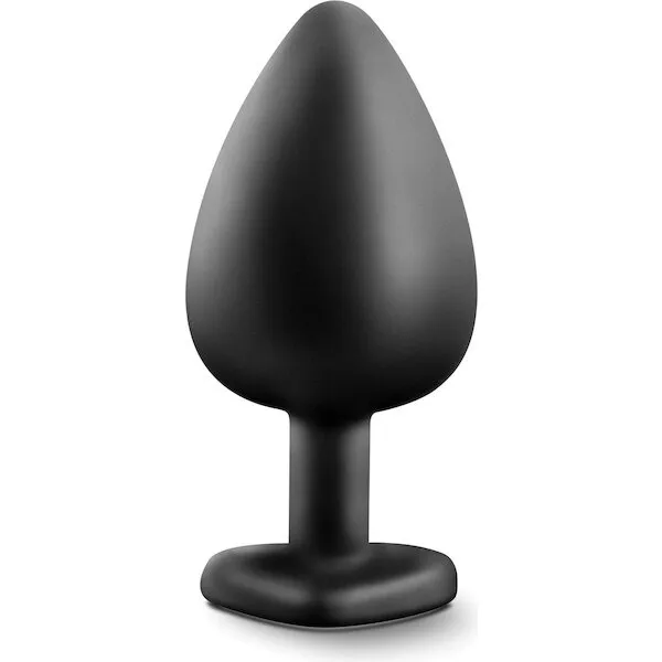 Blush-Temptasia-Bling-Plug-w-Gem-Large-Black
