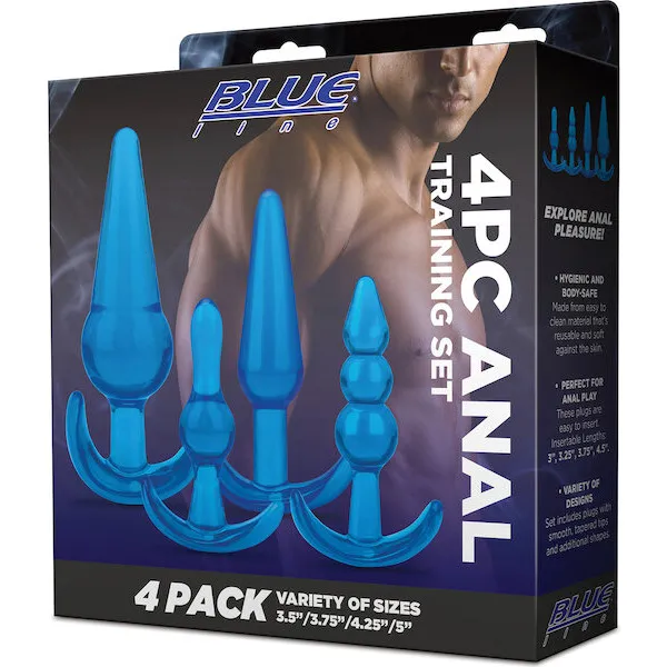 Blue-Line-C-and-B-4-pc-Anal-Training-Set-Jelly-Blue