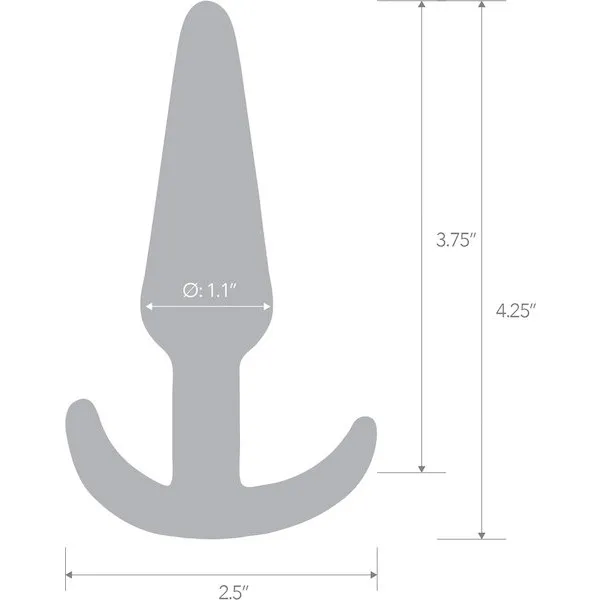 Blue-Line-C-and-B-4-25-inch-Slim-Tapered-Butt-Plug-Jelly-Blue