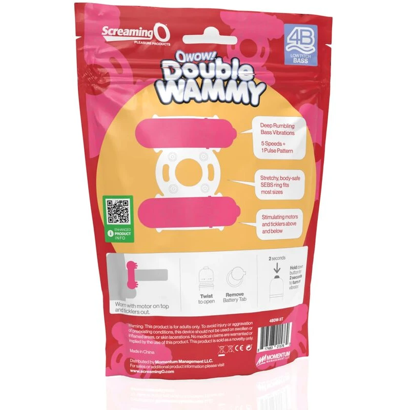 Screaming O 4B Double Wammy - Strawberry