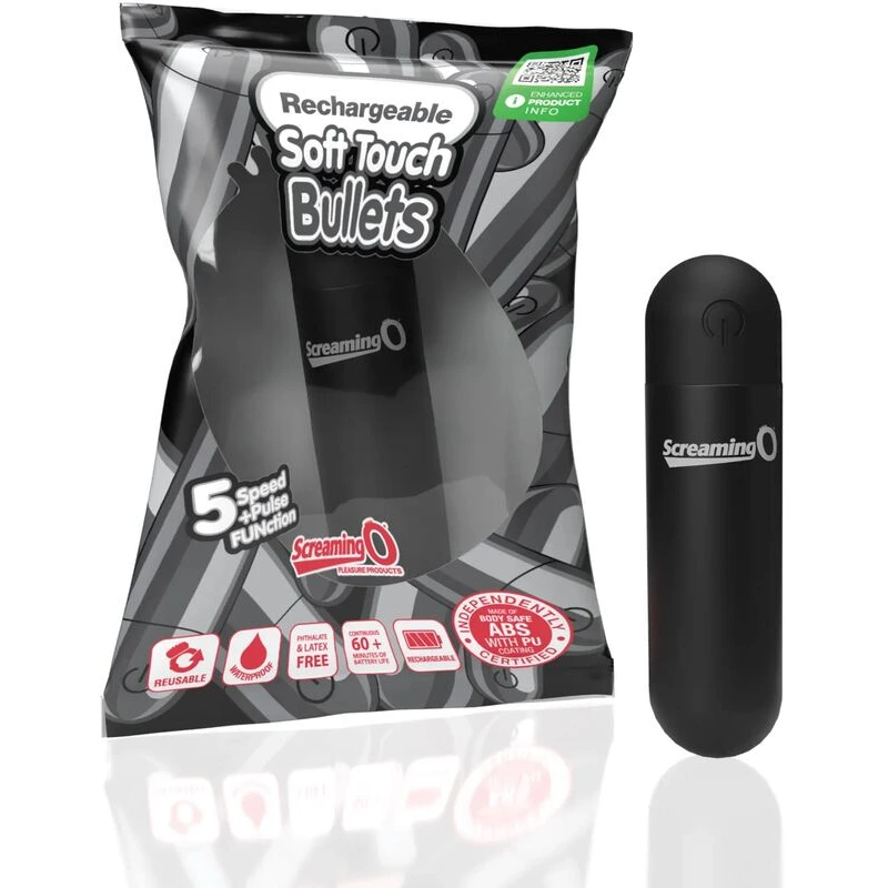 Screaming-O-Soft-Touch-Rechargeable-Bullet-Black