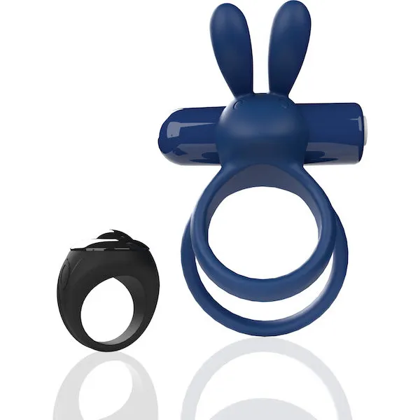 Screaming O Ohare Remote Controlled Vibrating Ring - XL Blue