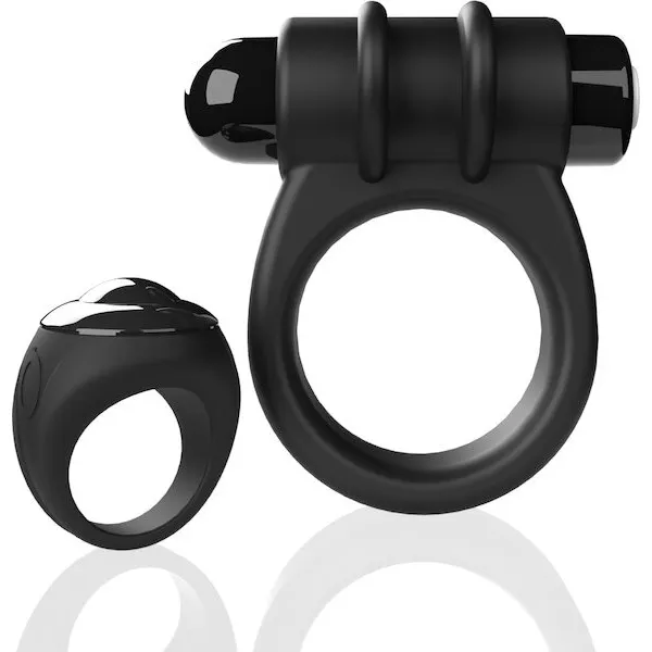 Screaming O Switch Remote Controlled Vibrating Ring - Black