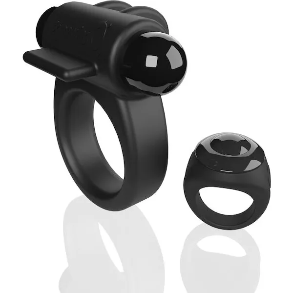 Screaming O Switch Remote Controlled Vibrating Ring - Black