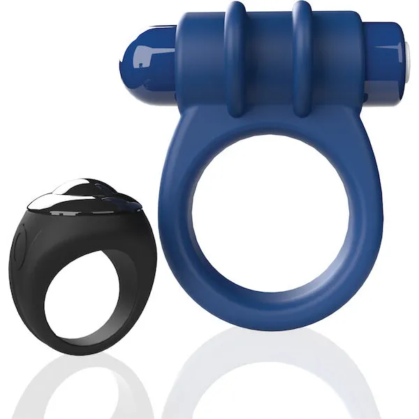 Screaming O Switch Remote Controlled Vibrating Ring - Blue