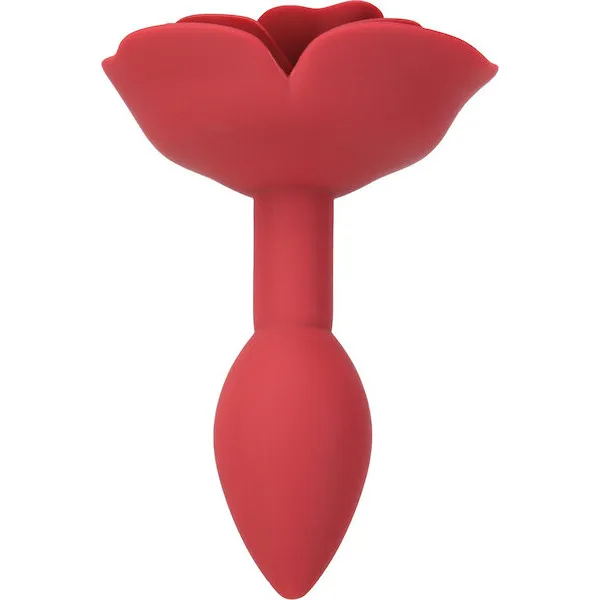 Lux-Active-Red-Rose-Silicone-Anal-Plug
