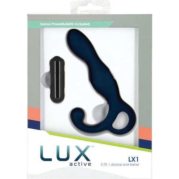 Lux Active LX1 5.75" Silicone Anal Trainer - Dark Blue