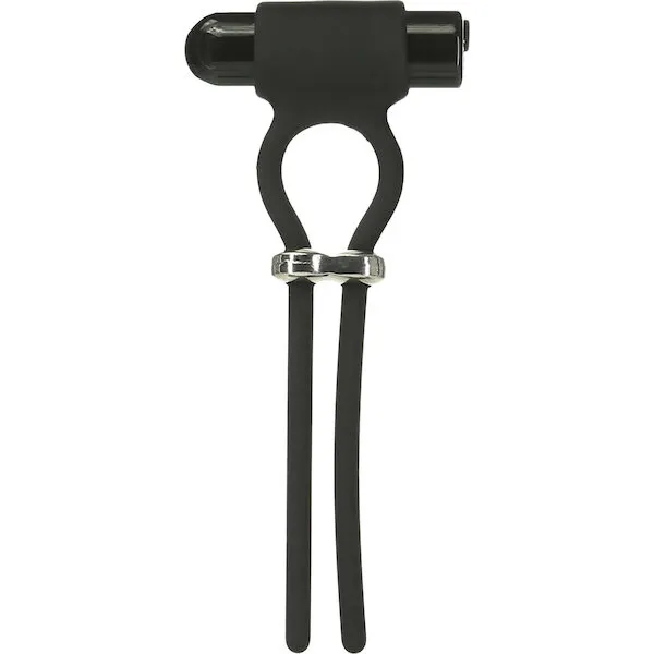 Bolo Bullet Vibrating Adjustable Cock Tie - Black