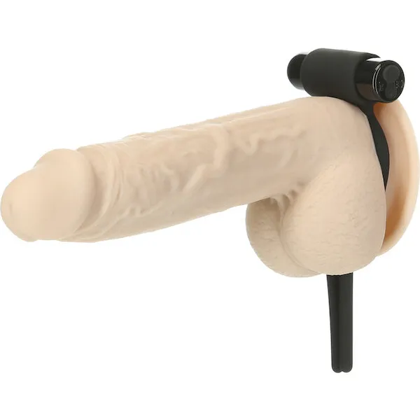 Bolo Bullet Vibrating Adjustable Cock Tie - Black