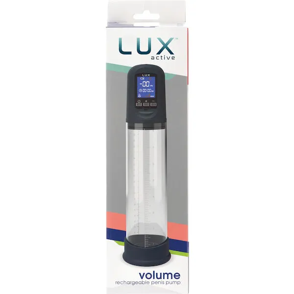 Lux Active Volume Rechargeable Penis Pump - Black