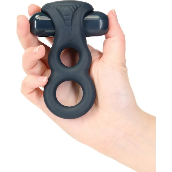 Lux-Active-Triad-4-5-inch-Vibrating-Dual-Ring-w-Remote-Dark-Blue