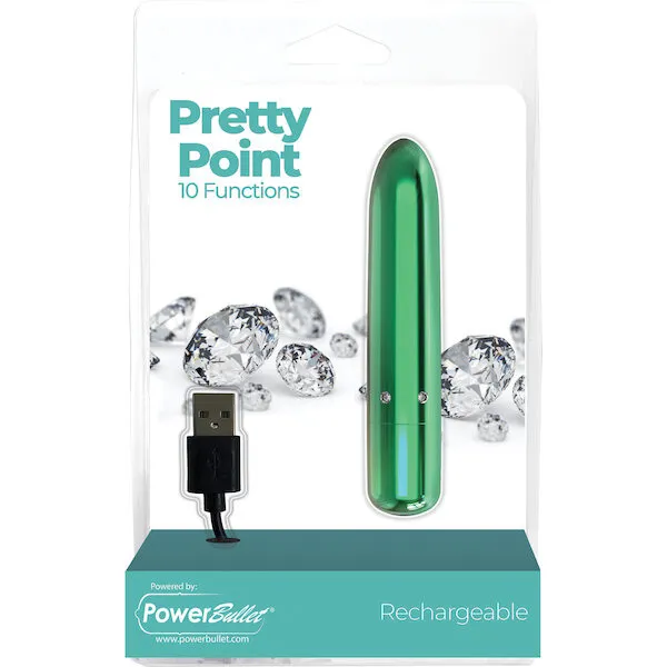 Pretty-Point-Rechargeable-Bullet-10-Functions-Teal