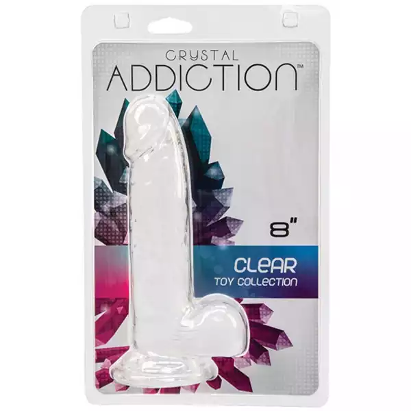 Crystal-Addiction-8-inch-Dong-Clear