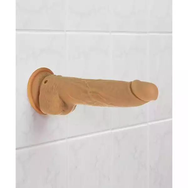 Naked-Addiction-9-inch-Thrusting-Dong-w-Remote-Caramel