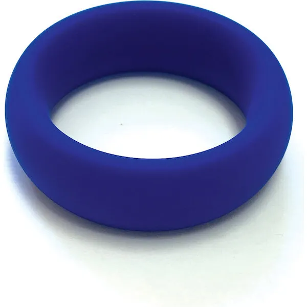 Spartacus-2-inch-Wide-Silicone-Donut-Ring-Blue