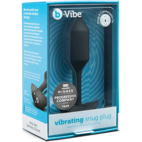 b-Vibe-Vibrating-Weighted-Snug-Plug-M-112-g-Black
