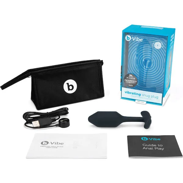 b-Vibe-Vibrating-Weighted-Snug-Plug-M-112-g-Black