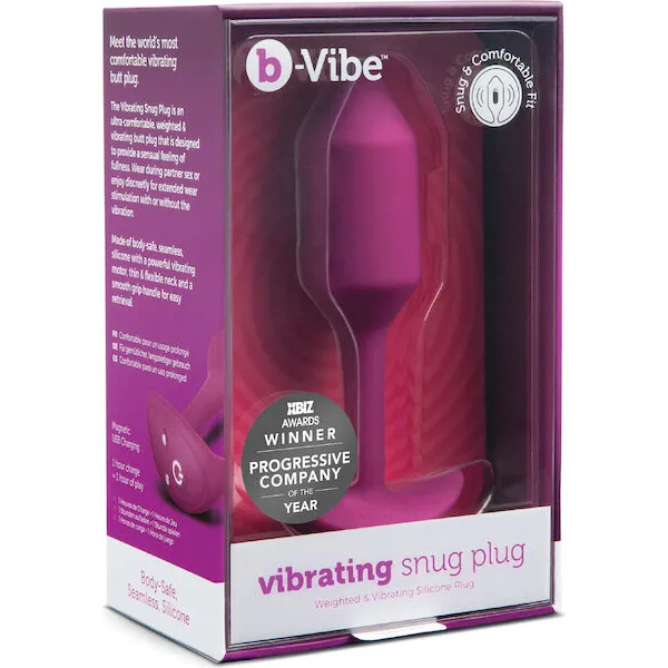 b-Vibe-Vibrating-Weighted-Snug-Plug-M-112-g-Rose