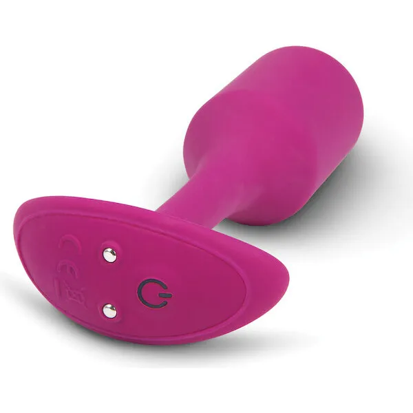 b-Vibe-Vibrating-Weighted-Snug-Plug-M-112-g-Rose