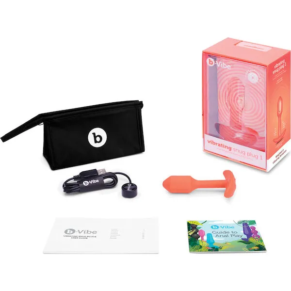 b-Vibe-Vibrating-Snug-Plug-Small-Orange