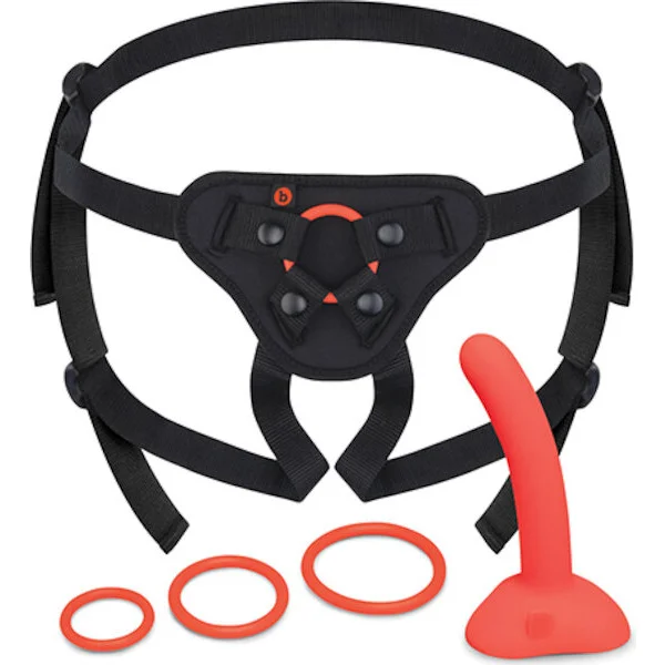 b-Vibe-Beginner-and-apos-s-Strap-On-Harness-Set-With-5-Silicone-Dildo-Peg