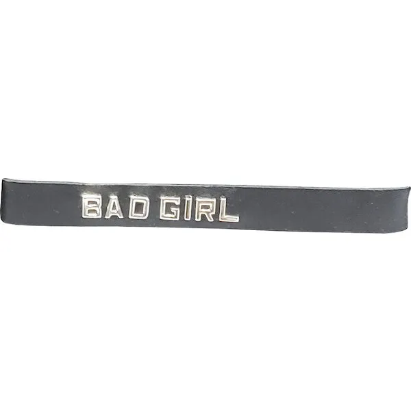 Spartacus-BABYGIRL-Leather-Collar-Black