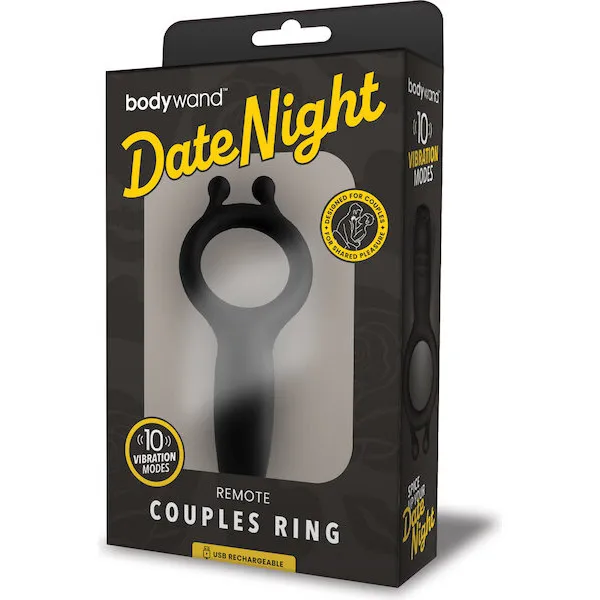 Bodywand Date Night Remote Couples Ring - Black