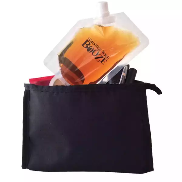 Smuggle your Booze Cosmetic Bag Stealth Flask