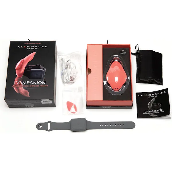 Clandestine Devices Companion Panty Vibe w/Wearable Remote - Coral