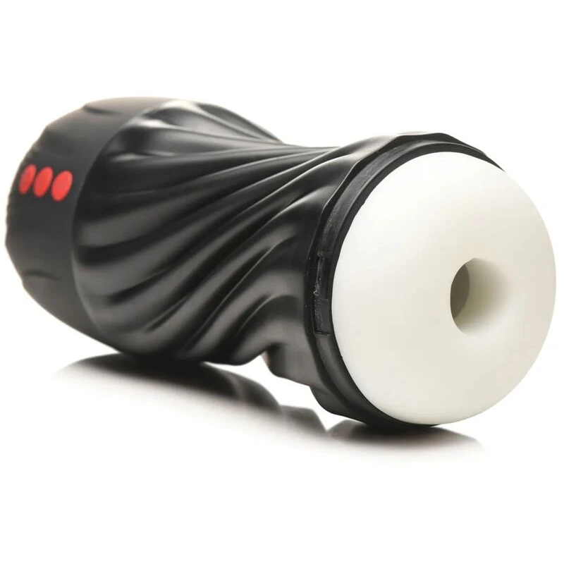 Curve Toys Jock Sucking & Vibrating Masturbator - Black