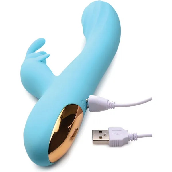 Curve-Novelties-Power-Bunnies-Snuggles-10x-Silicone-Rabbit-Vibrator-Blue