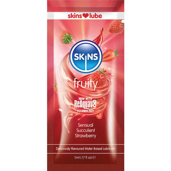 Skins-Water-Based-Lubricant-5-ml-Foil-Strawberry