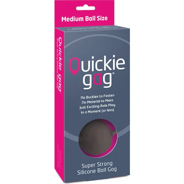 Quickie-Ball-Gag-Medium-Black