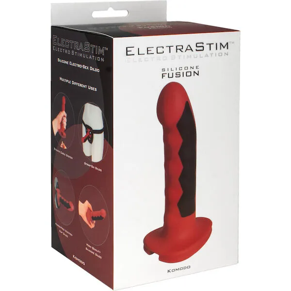 ElectraStim-Silicone-Fusion-Komodo-Dildo-Red-Black