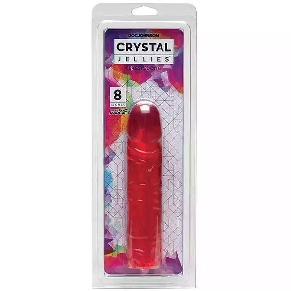 Crystal-Jellies-8-inch-Classic-Dildo-Pink