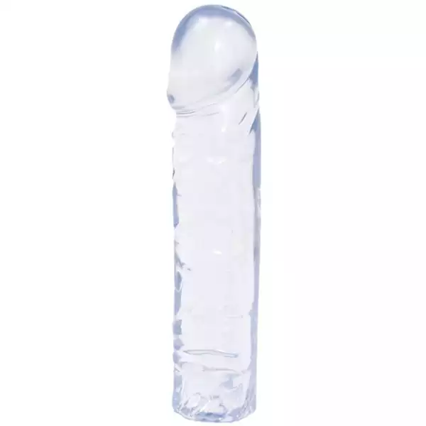 Crystal-Jellies-8-inch-Classic-Dildo-Clear