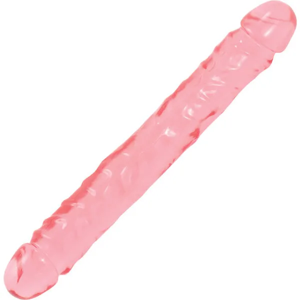 Crystal-Jellies-12-inch-Jr-Double-Dong-Pink