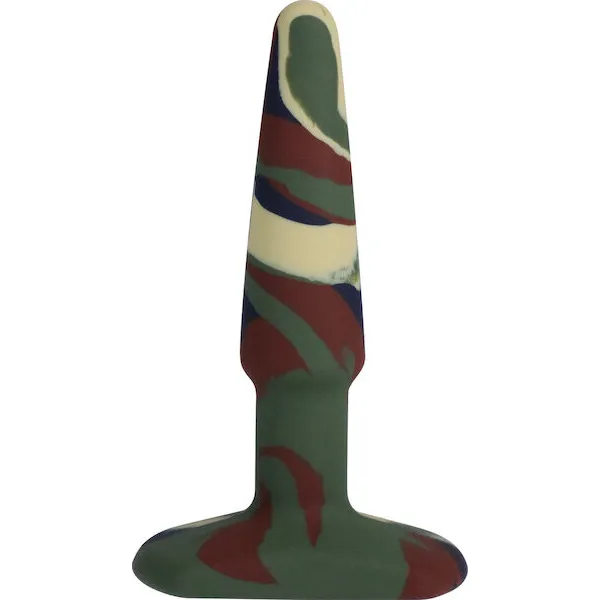 A-Play-4-inch-Groovy-Silicone-Anal-Plug-Camouflage