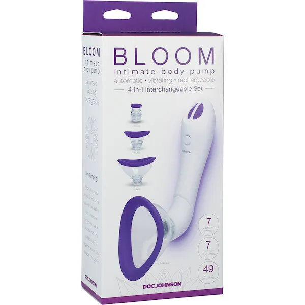 Bloom-Intimate-Body-Automatic-Vibrating-Rechargeable-Pump-Purple-White