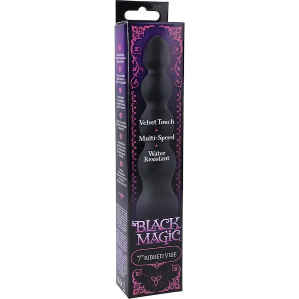 Black-Magic-7-inch-Ribbed-Vibe