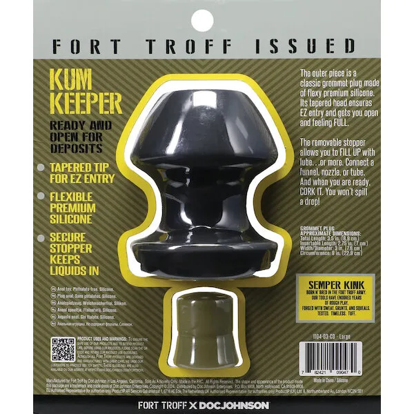 Fort-Troff-Kum-Keeper-Anal-Plug-Large-Black