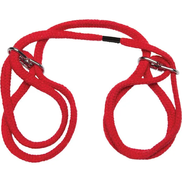 Japanese-Style-Bondage-Wrist-or-Ankle-Cotton-Rope-Red