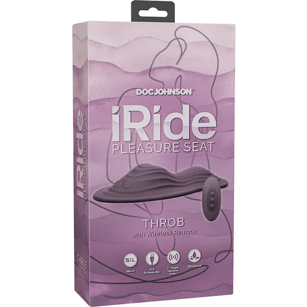 iRide-Pleasure-Seat-Throb-Stimulator-Rechargeable-w-Wireless-Remote-Dusty-Purple