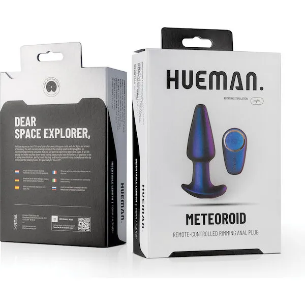 Hueman Meteoroid Rimming Anal Plug - Purple