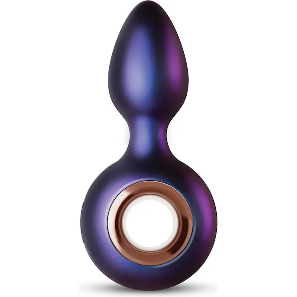 Hueman-Deep-Space-Vibrating-Anal-Plug-Purple