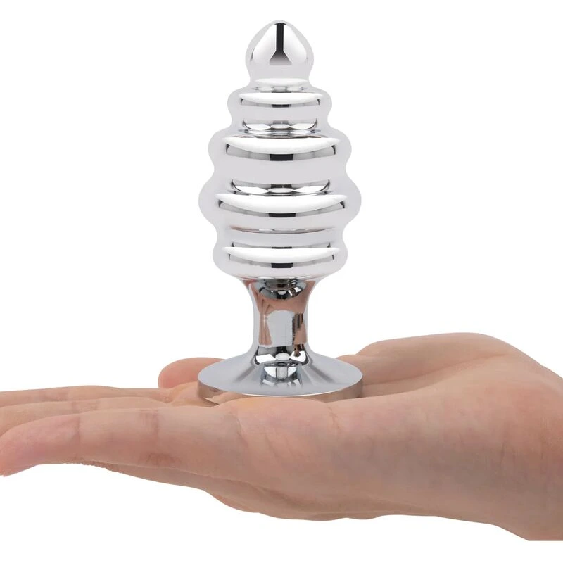 Gemsations-3-pc-2-95-inch-and-3-25-inch-and-3-7-inch-Ripple-Bling-Bling-Metal-Butt-Plug-Training-Set-Silver