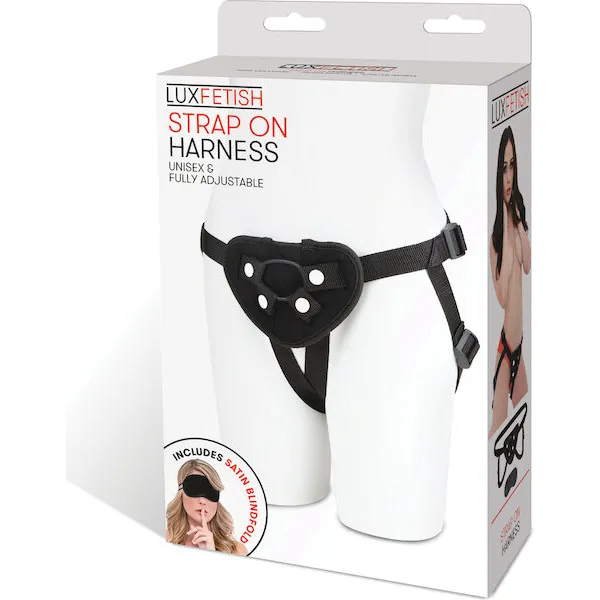 Lux-Fetish-Strap-On-Harness-Black