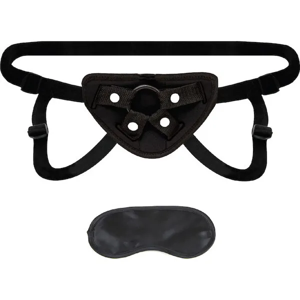 Lux-Fetish-Strap-On-Harness-Black